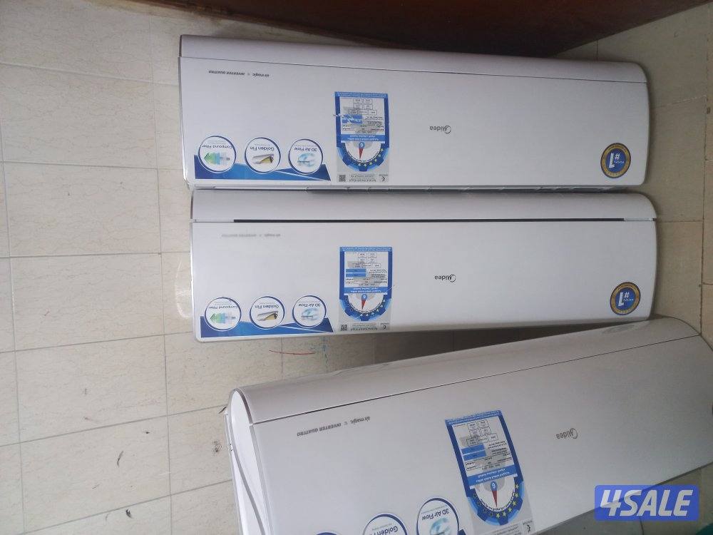 4 وحدات تكييف ميديا انفرتر 2طن موديل حديث سعر الوحدة 130 بحالة ممتازة10