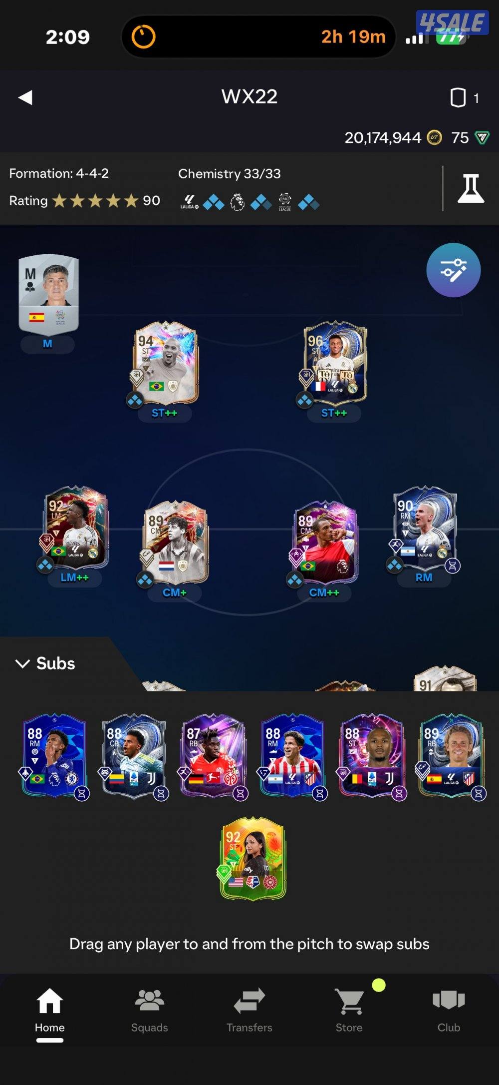 مبابي سنه وظاهره مع20 مليون1