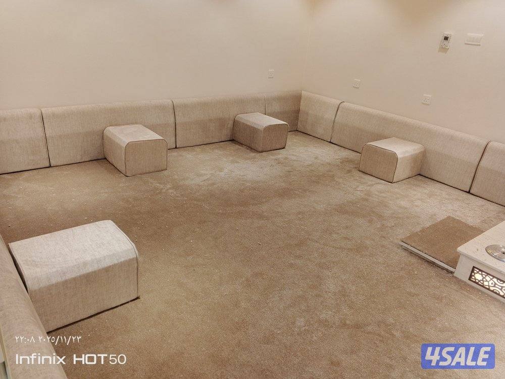 سجاد قص ونقشات حفر يدوي وتفصيل مساند ضهر وتركيب ارضيات باركية بلاستك2