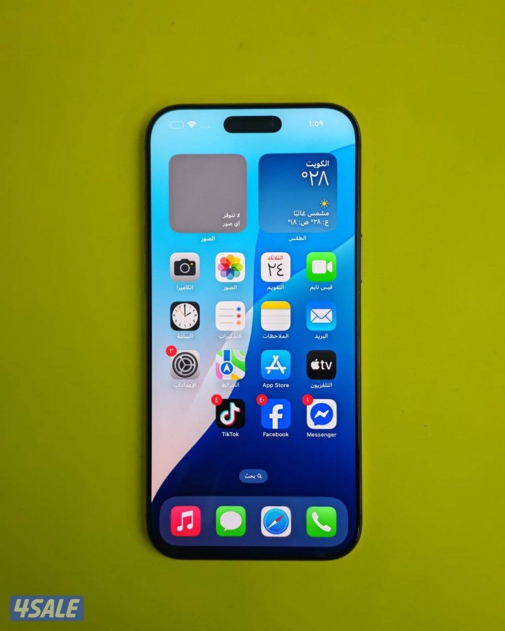 ايفون 16 برو ماكس – 512 جيجا – صحراوي بطارية 84% مستعمل كالجديد5