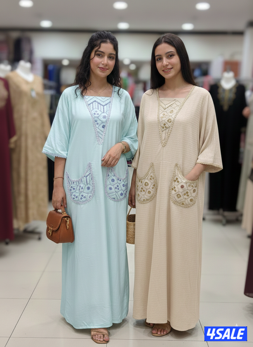 فستان قرقعان نسائى صناعه مصريه5