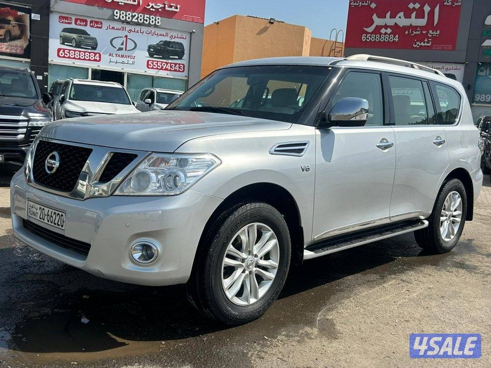 نيسان باترول V8-SE موديل 2013 ماشى 156.000 k.m وارد البابطين.صبغ وكالة0
