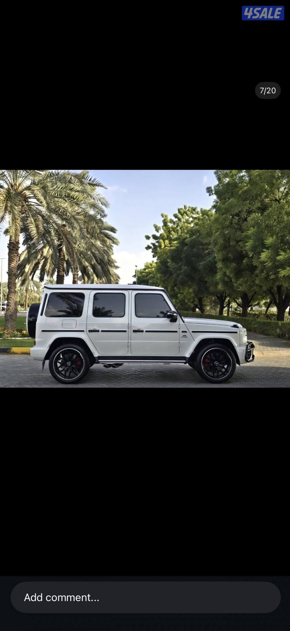 للبيع جي كلاس مخزن ماشي65 الف وارد اليابان شبه جديد 20192