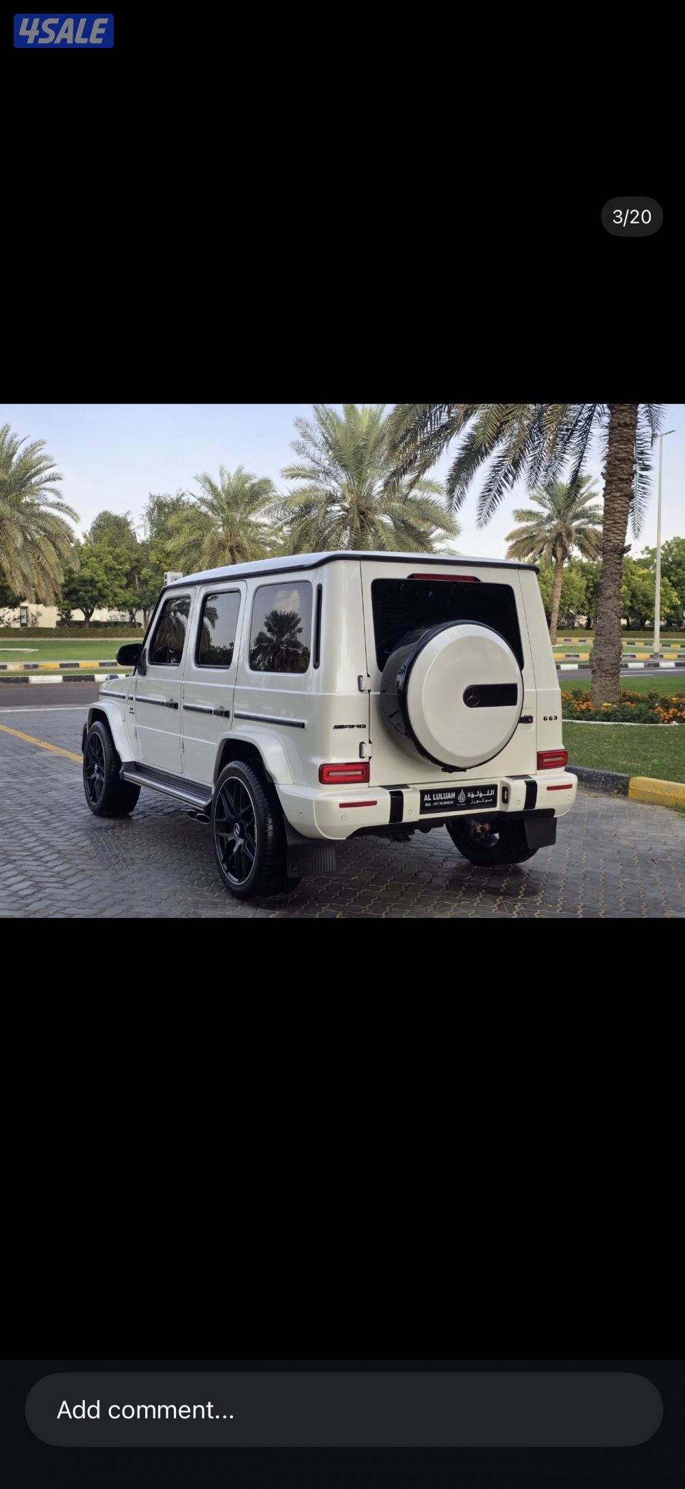 للبيع جي كلاس مخزن ماشي65 الف وارد اليابان شبه جديد 20193