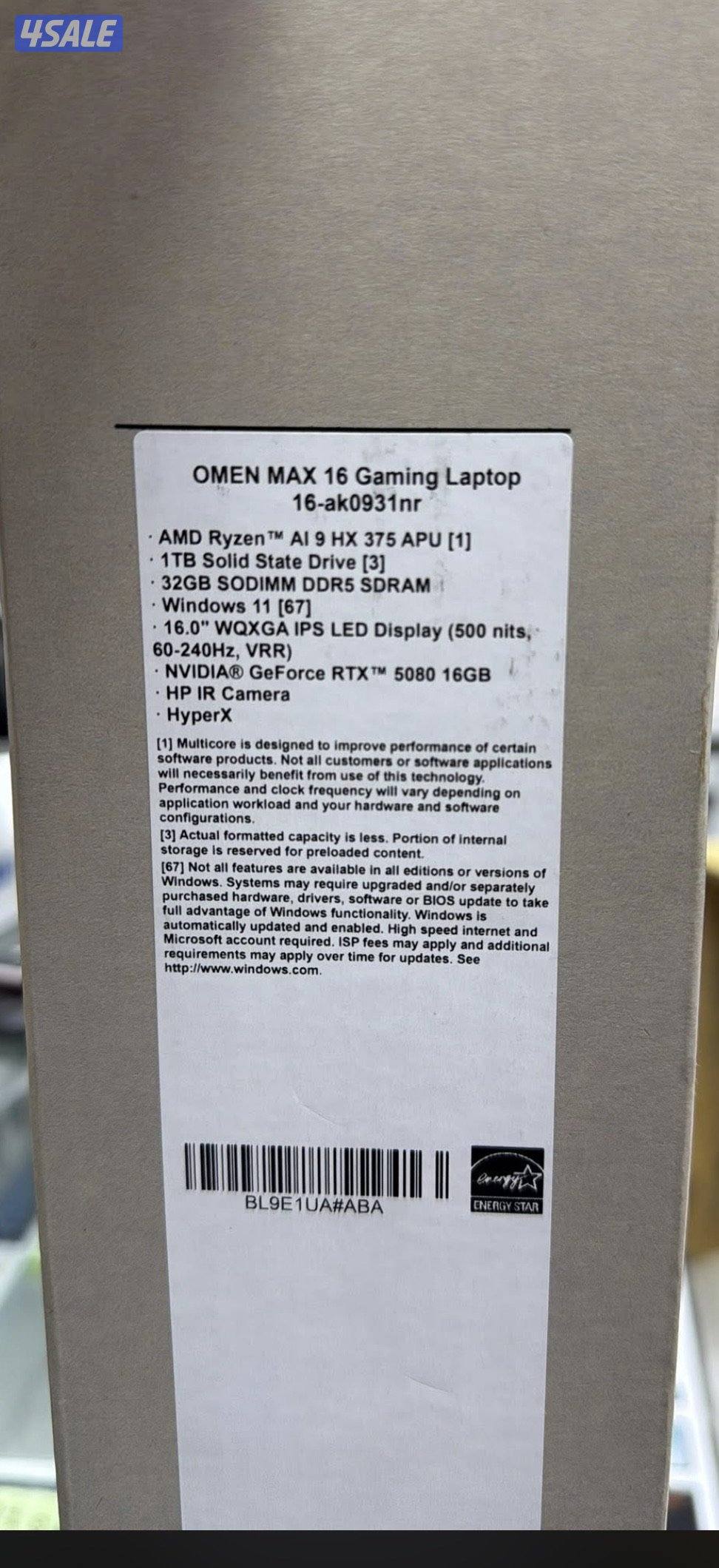 Hp omen max 161