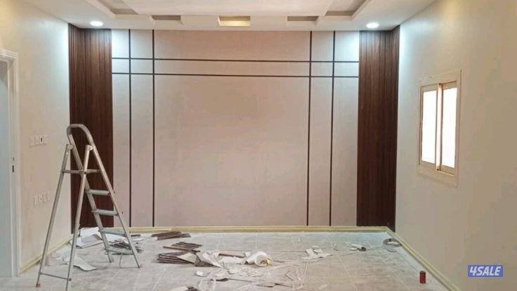 ديكور جبس بورد اسقف قاطع بارتيشن جبس بورد اسمنت بورد اصباغ بديل خشب7