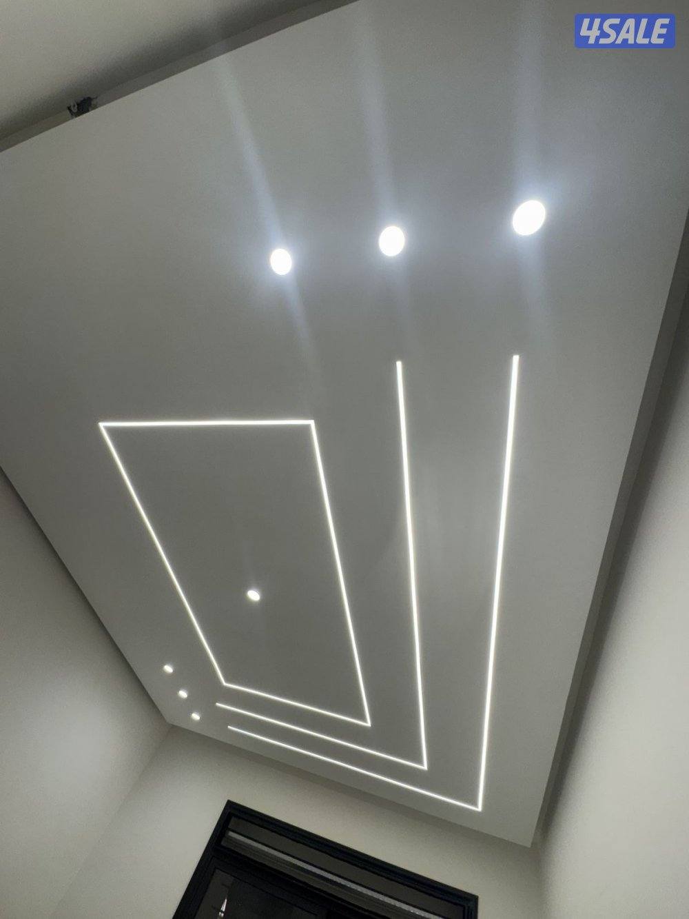 ديكور جبس بورد اسقف قاطع بارتيشن جبس بورد اسمنت بورد اصباغ بديل خشب8