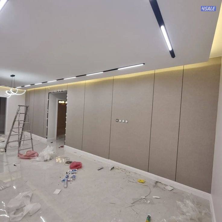 ديكور جبس بورد اسقف قاطع بارتيشن جبس بورد اسمنت بورد اصباغ بديل خشب9