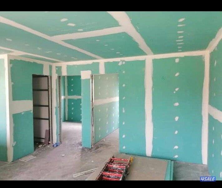 ديكور جبس بورد اسقف قاطع بارتيشن جبس بورد اسمنت بورد اصباغ بديل خشب14