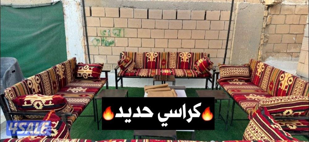 كراسي كراسي حديد +كراسي خشب4