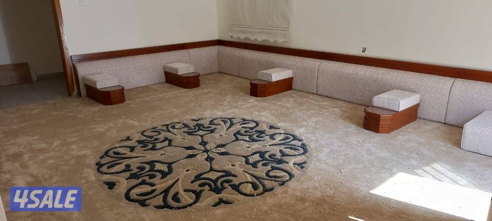 سجاد قص ساده ومشجر سميك وخفيف مساند ظهر بغلي وسعودي نكشات حفر يدوي7