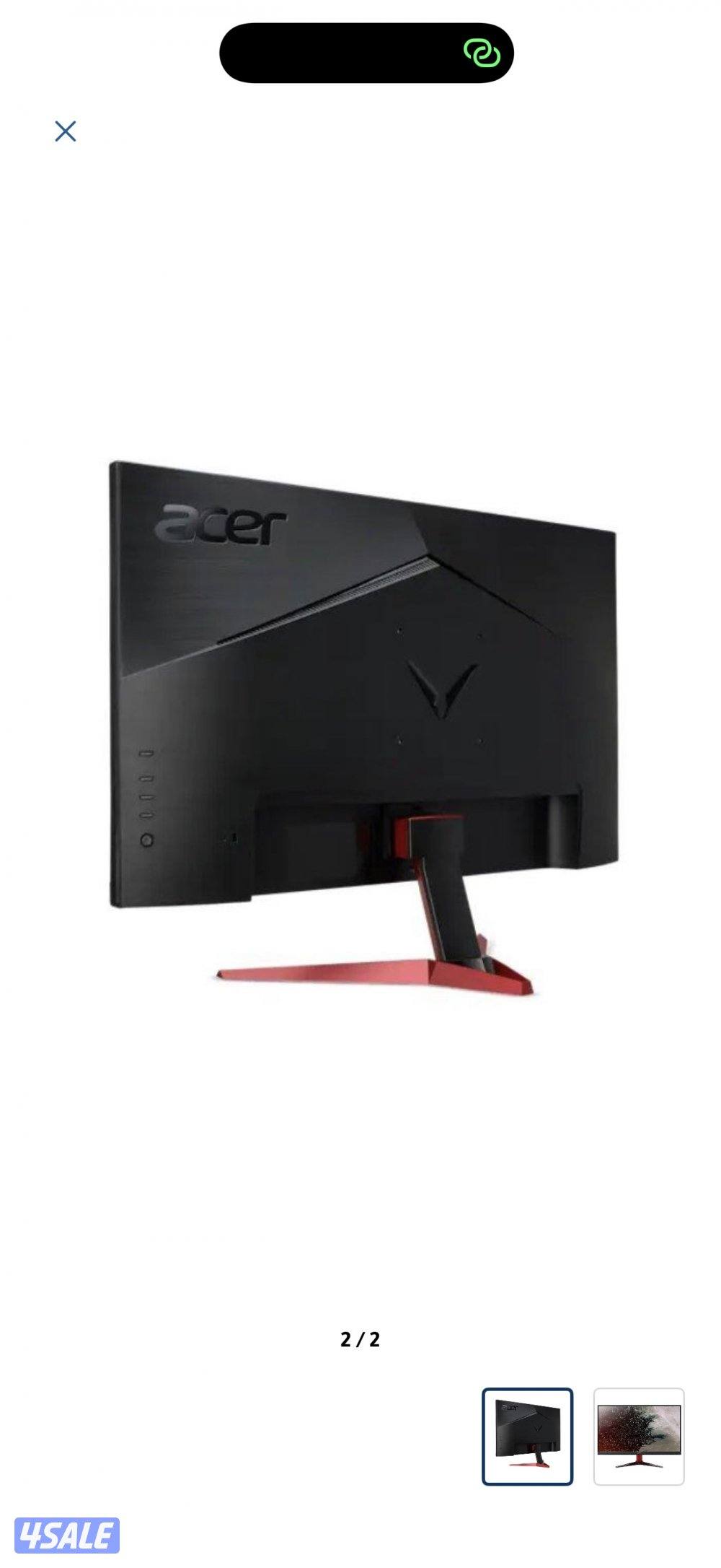 للبيع شاشة Acer Nitro VG271 – 27 بوصة – 280Hz – نظيفة جداً1