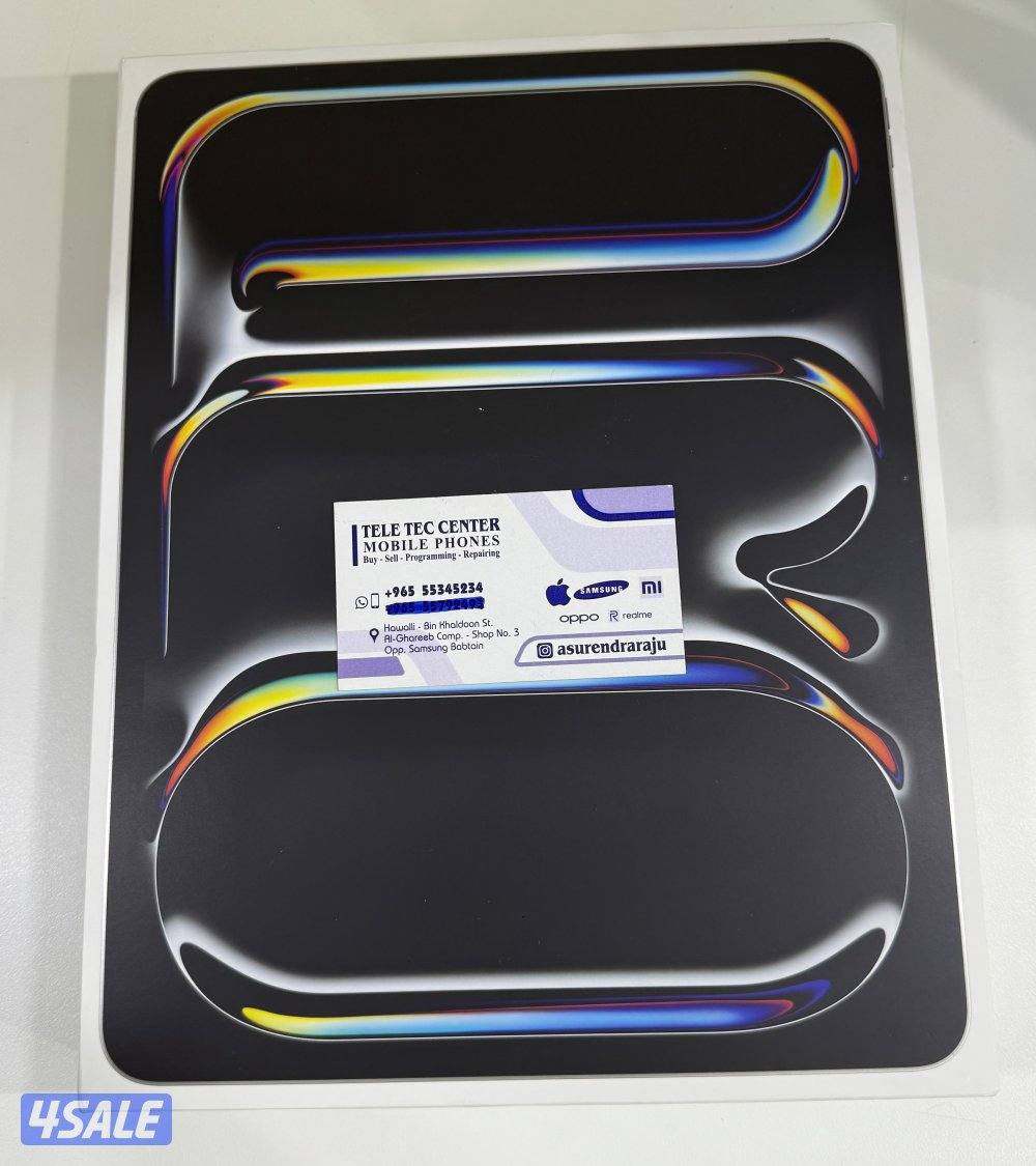 Apple iPad Pro 13”M5 256GB Wifi + 5G Cellular Silver New Sealed.1
