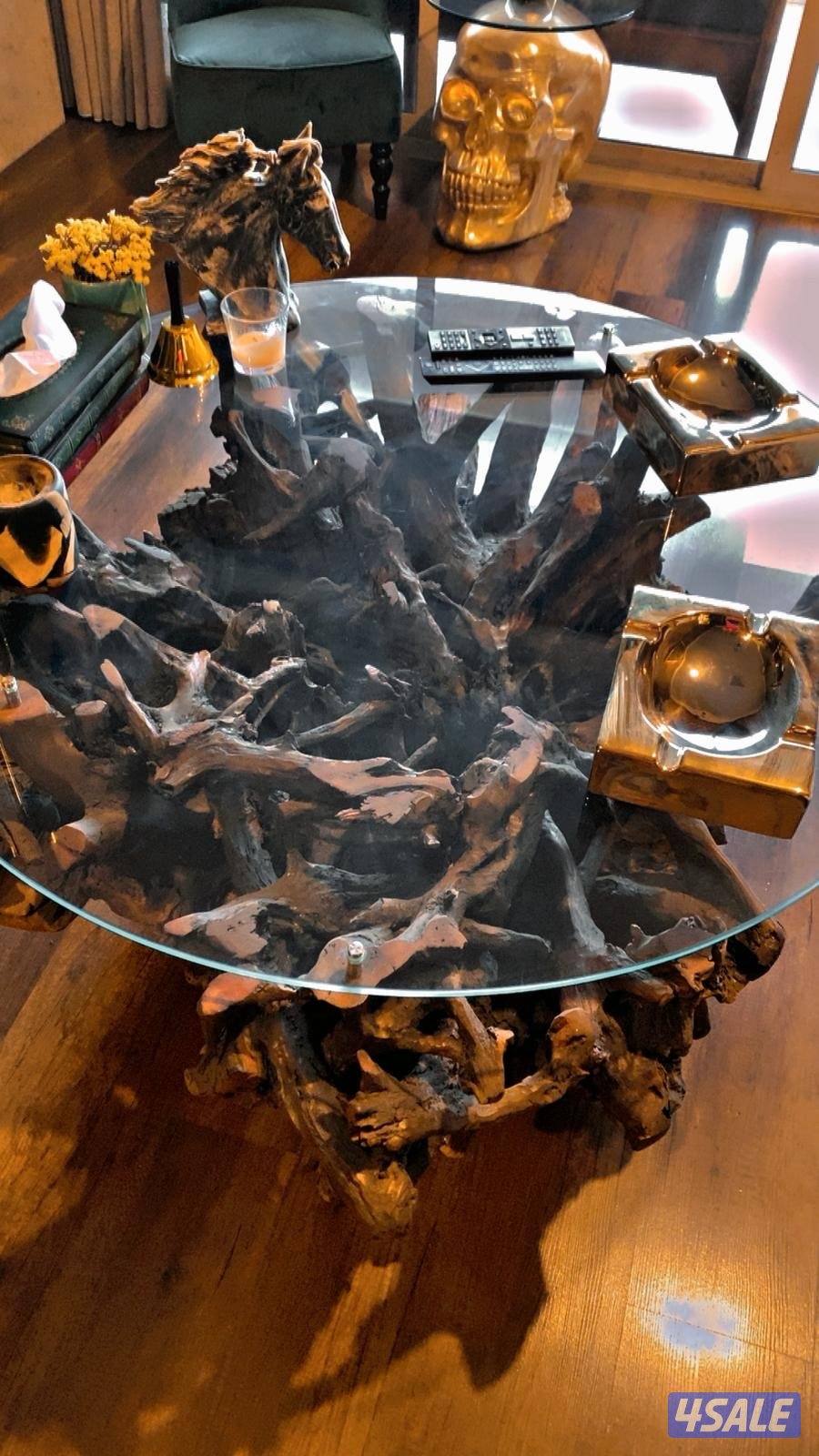 طاولة خشب طبيعي0