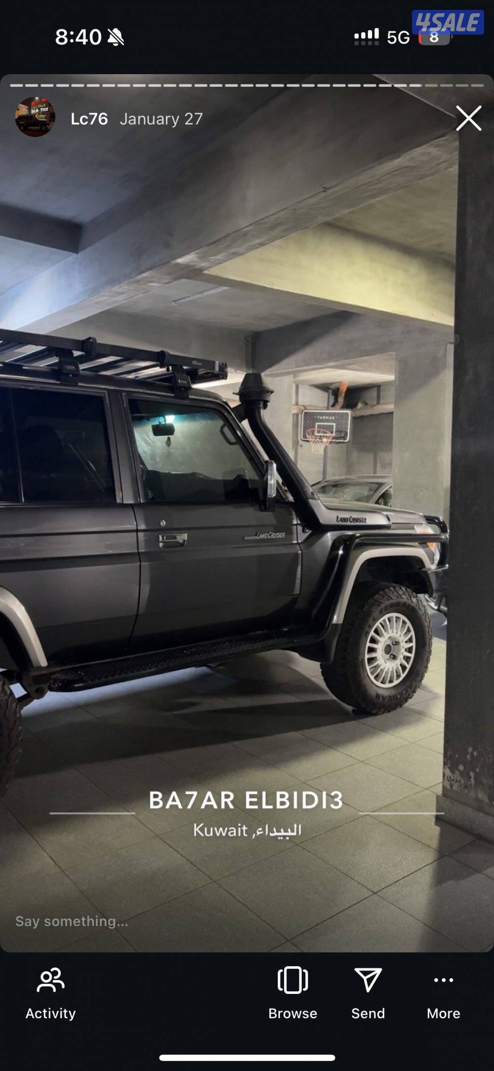 للبيع جيب نص موديل ٢٠١٩ السياره نظيف اغراض الوكاله كامله عندي4