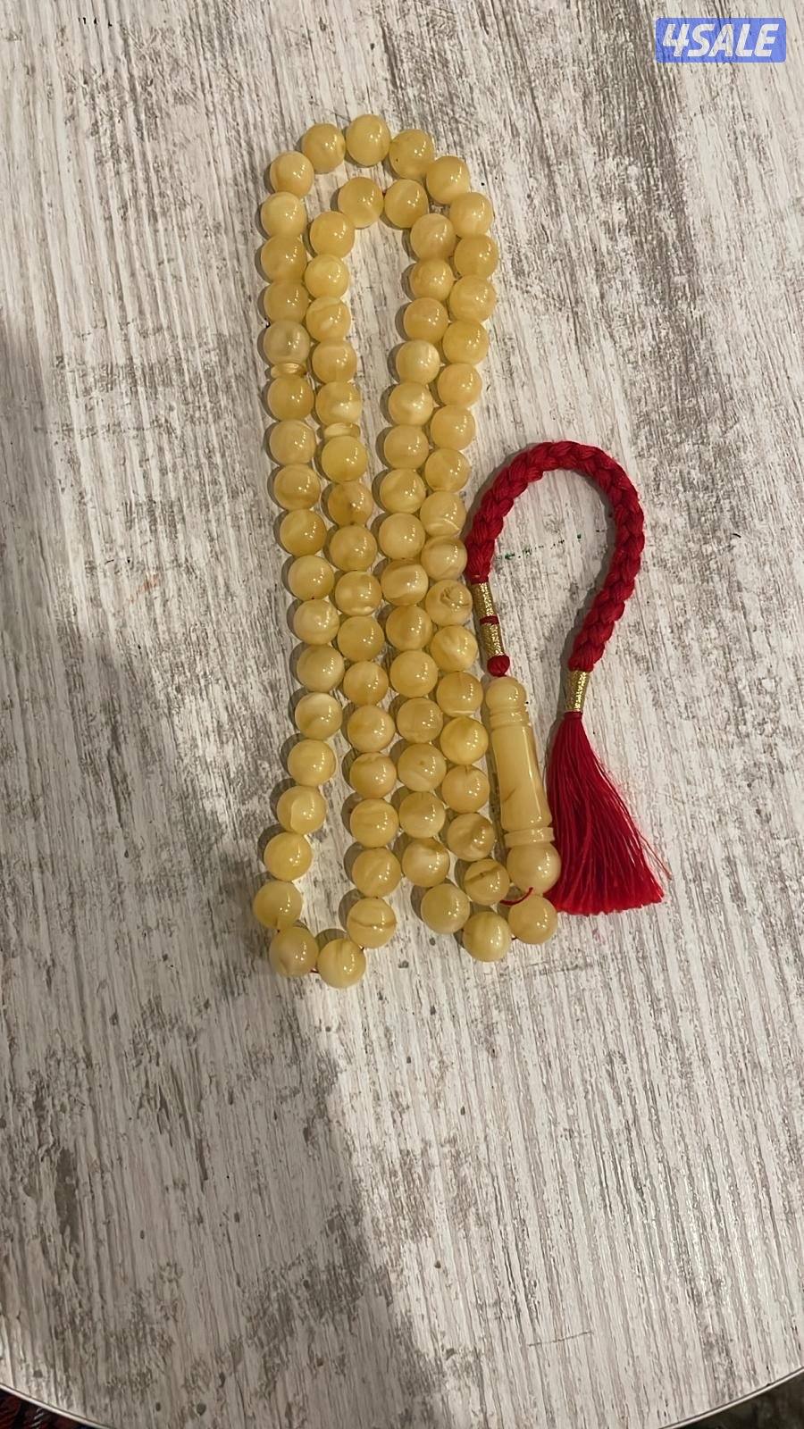 مسباح كهرب طبيعي 47.2 غرام – 75 خرزة 10.5 ملي1