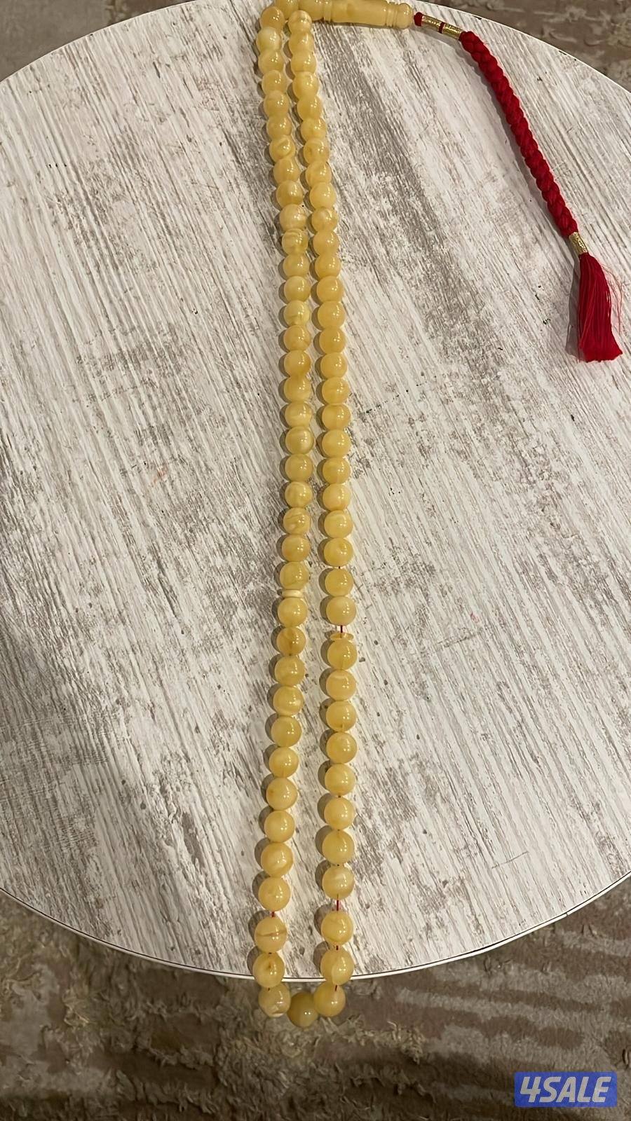 مسباح كهرب طبيعي 47.2 غرام – 75 خرزة 10.5 ملي2