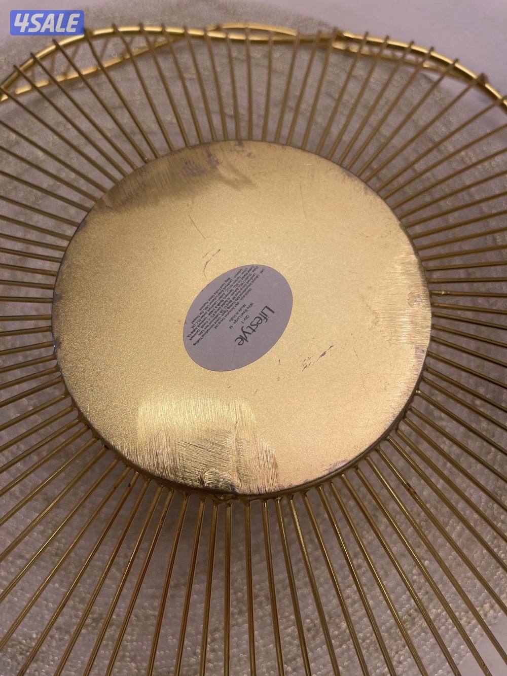 للبيع سلة فواكه ذهبية أنيقة2