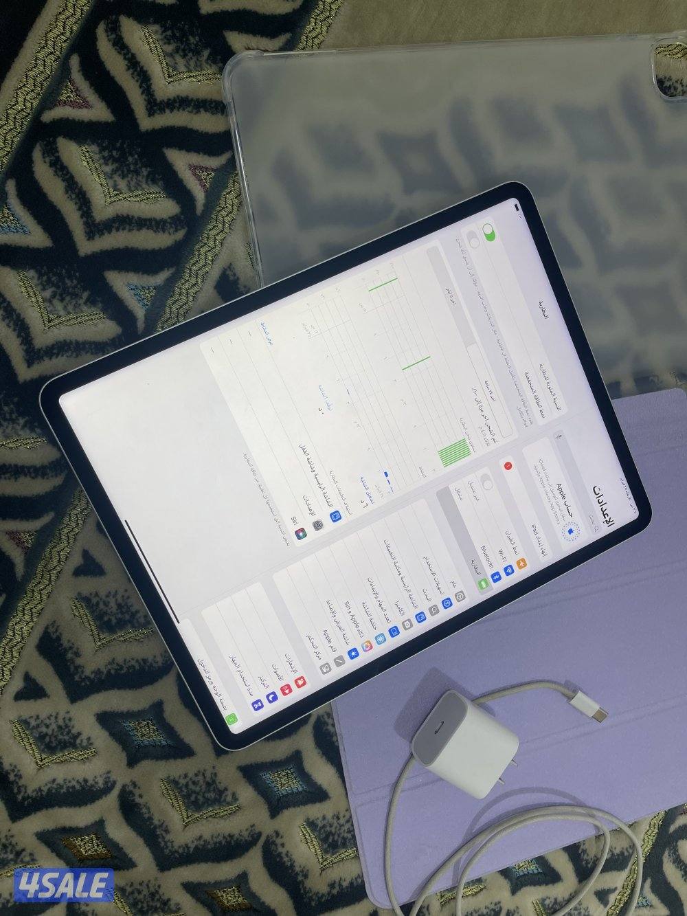 ايباد ابل برو 12.9 انش 512 قيقا الجيل السادس ام تو معالج m2 نظيف2