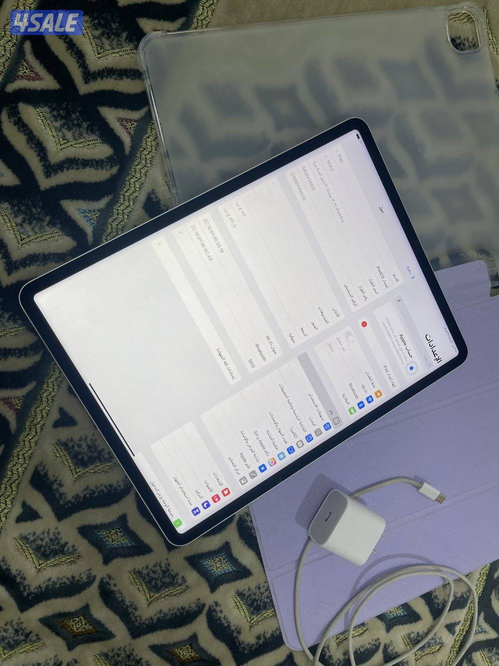 ايباد ابل برو 12.9 انش 512 قيقا الجيل السادس ام تو معالج m2 نظيف4