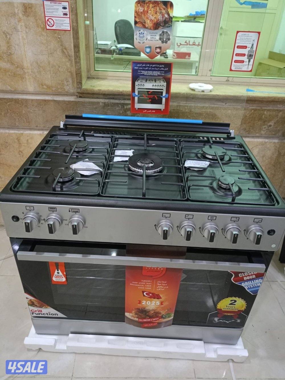 طباخات استيل تركي 60*60 و60*90جودة عالية كفالة سنة وتوصيل مجانًا فورًا6