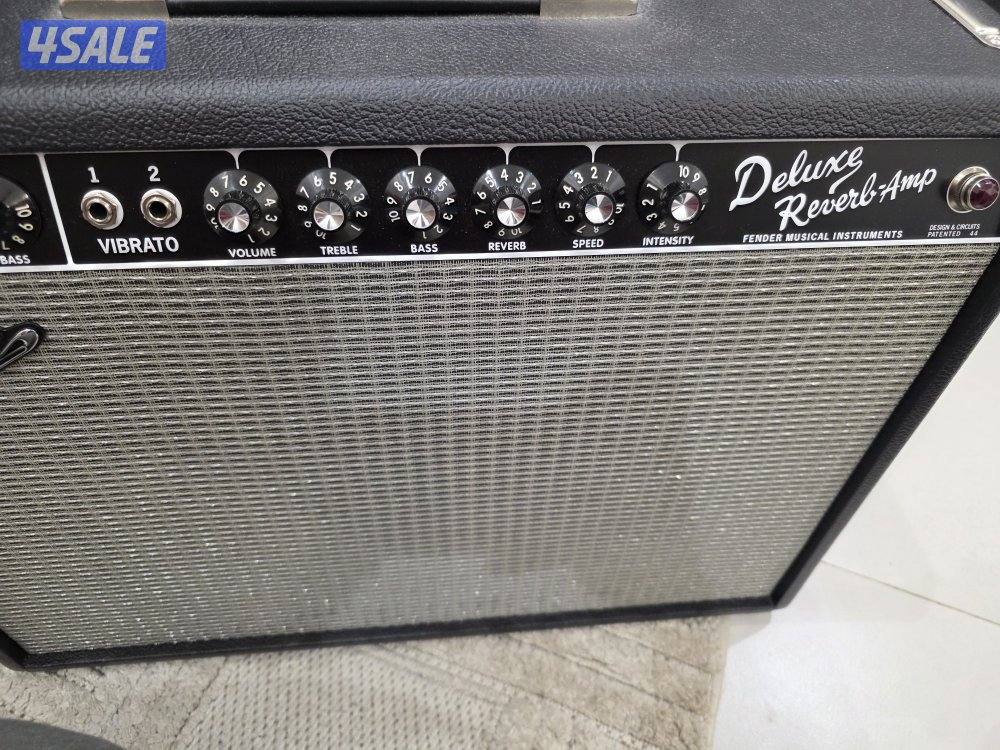 للبيع مضخم صوت فندر موديل امريكي ١٢٠ فولت fender deluxe reverb 652