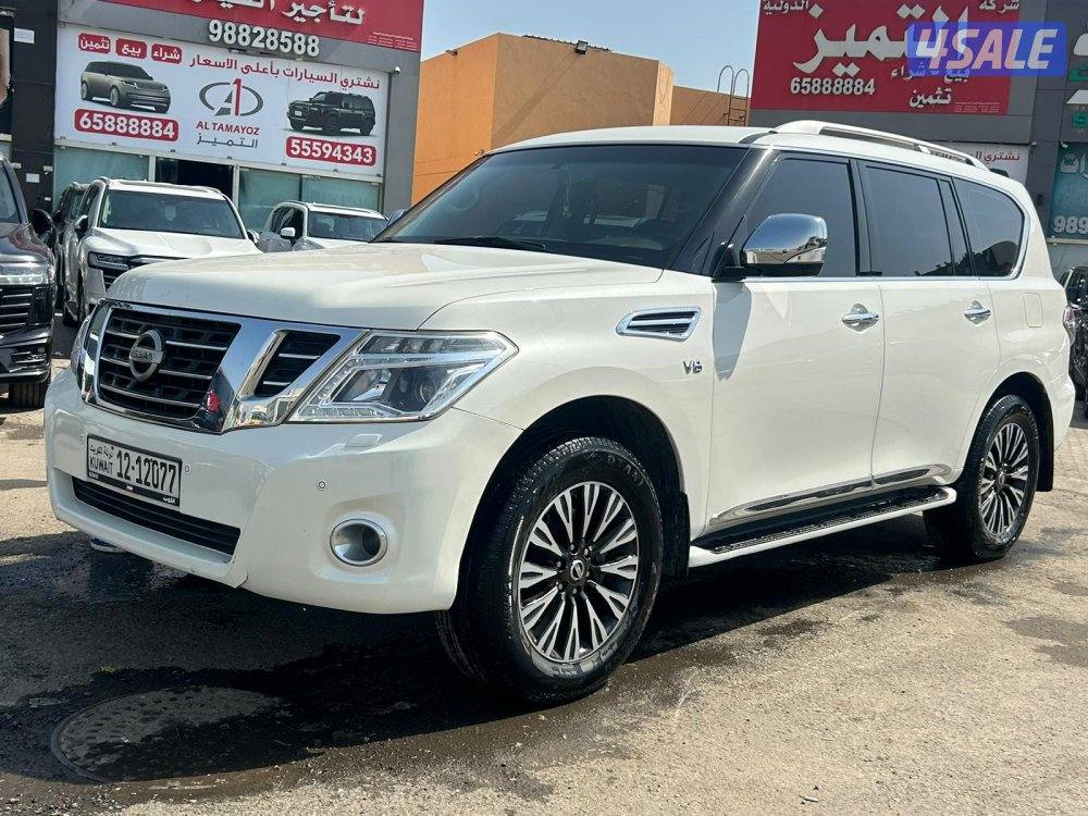 نيسان باترول بلاتنيوم.V8 موديل 2014 ماشى 240.000 k.m وارد البابطين .0