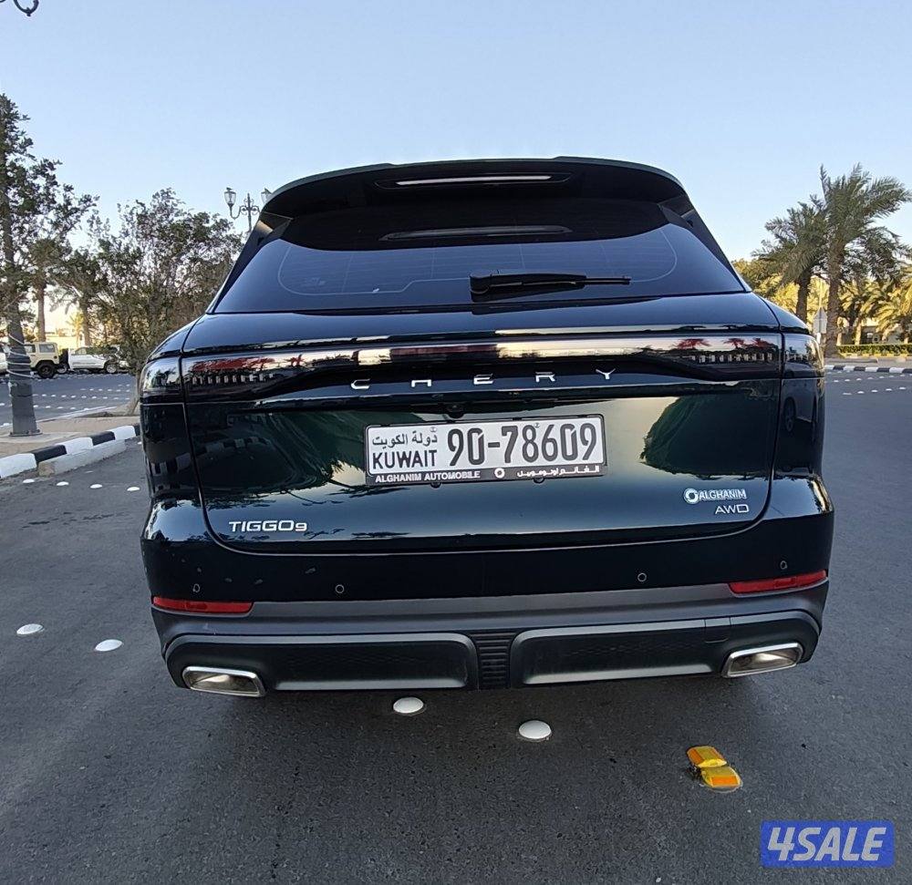 للبيع شيري تيجو 9 موديل  2026  اللون زيتي العداد  1600 كيلو7