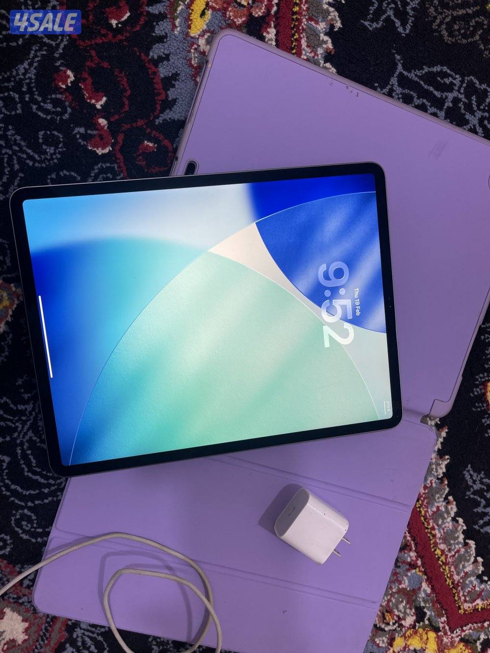 ايباد ابل برو 12.9 انش 128 قيقا نظيف الجيل الرابع نظيف مع الاغراض5