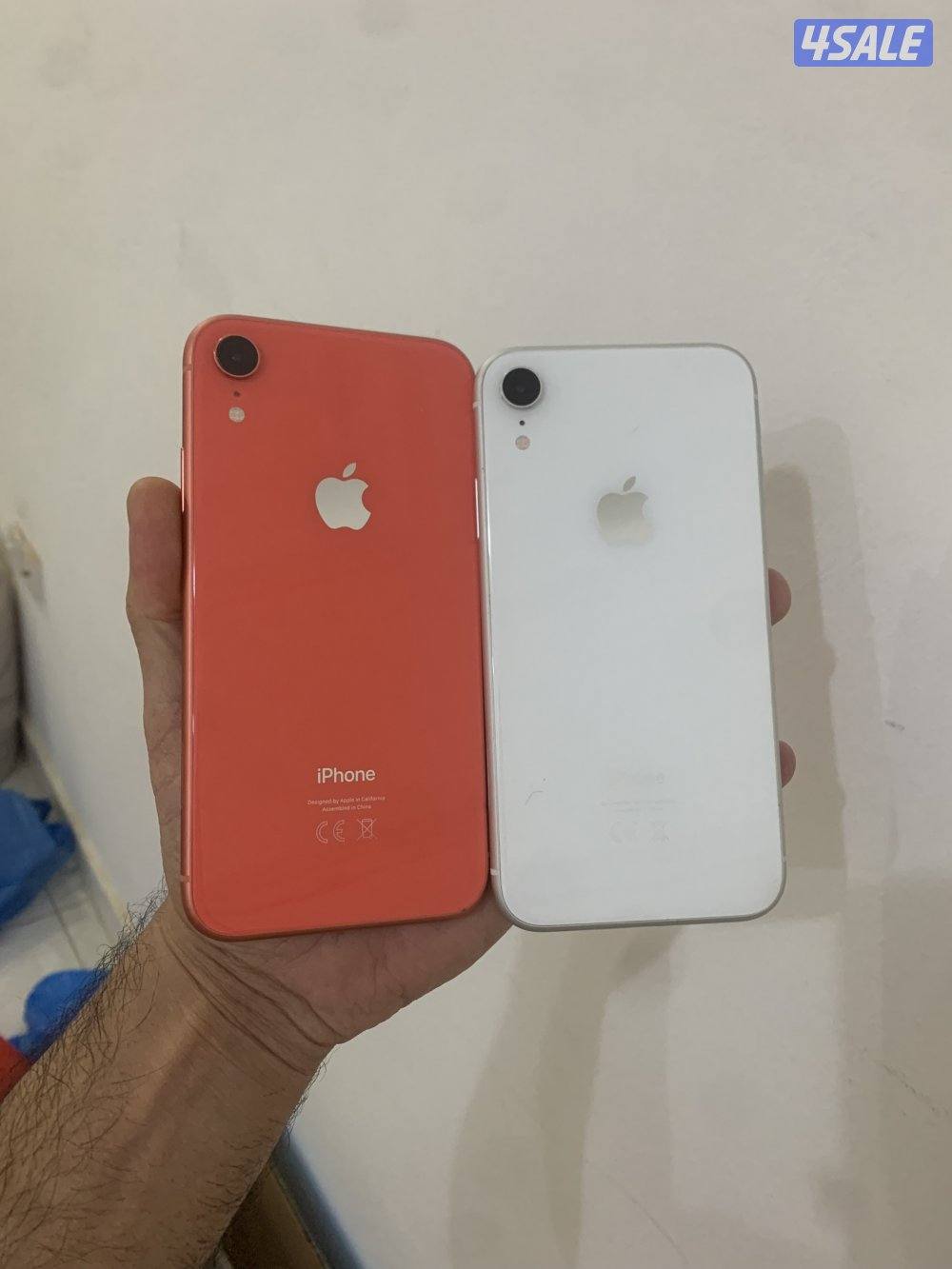 للبيع آيفون XR سعة 128 و 64 جيجا ابيض وبرتقالي توصيل 24 ساعة0