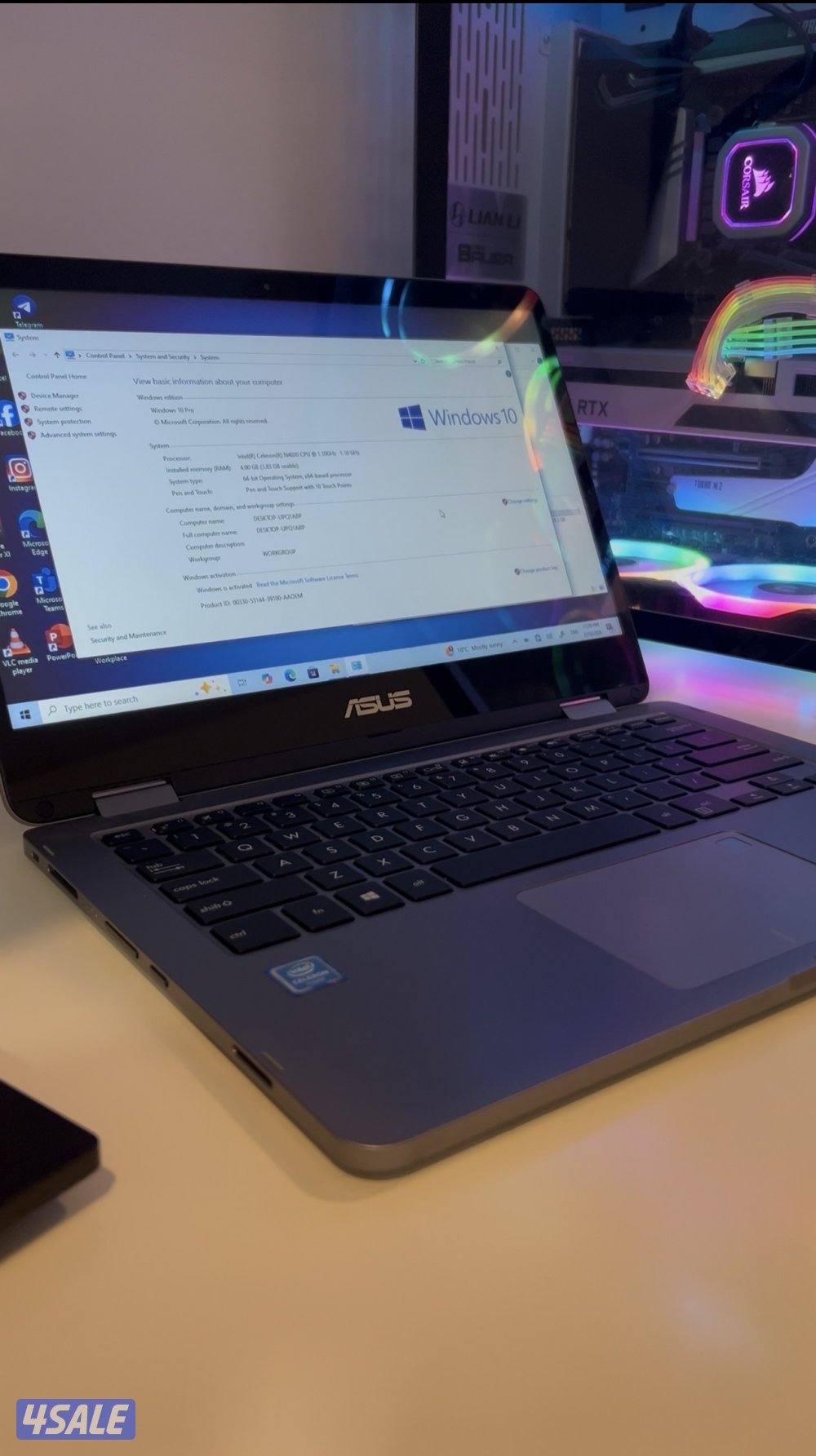 لابتوب اسوس شاشة لمس و360 درجة0