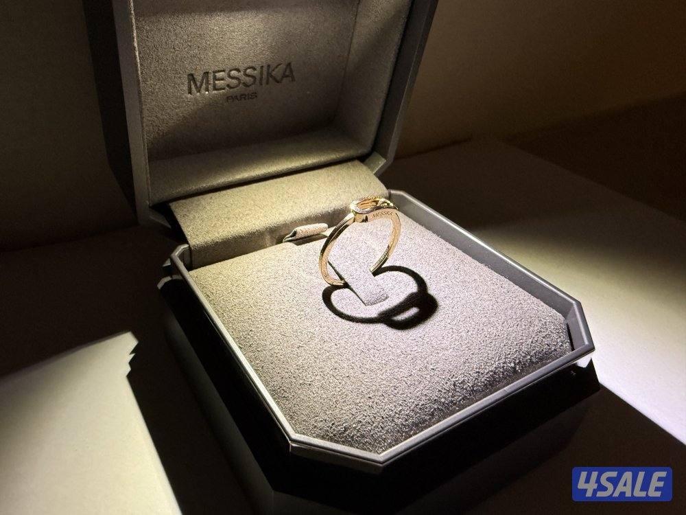 Messika Rose Gold ring & Diamond. خاتم ميسيكا ذهب وردي مرصع بالألماس2