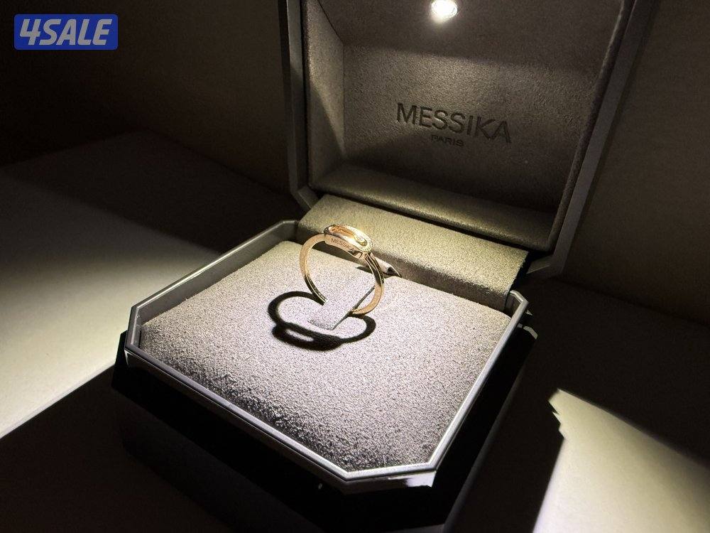 Messika Rose Gold ring & Diamond. خاتم ميسيكا ذهب وردي مرصع بالألماس5