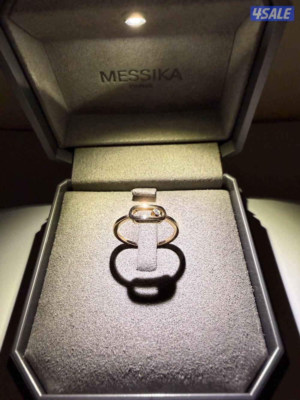 Messika Rose Gold ring & Diamond. خاتم ميسيكا ذهب وردي مرصع بالألماس6