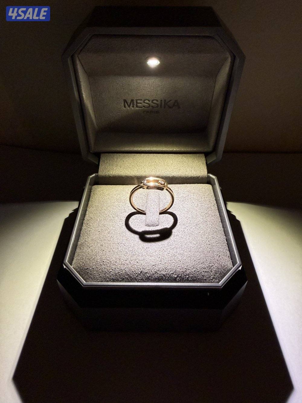 Messika Rose Gold ring & Diamond. خاتم ميسيكا ذهب وردي مرصع بالألماس7