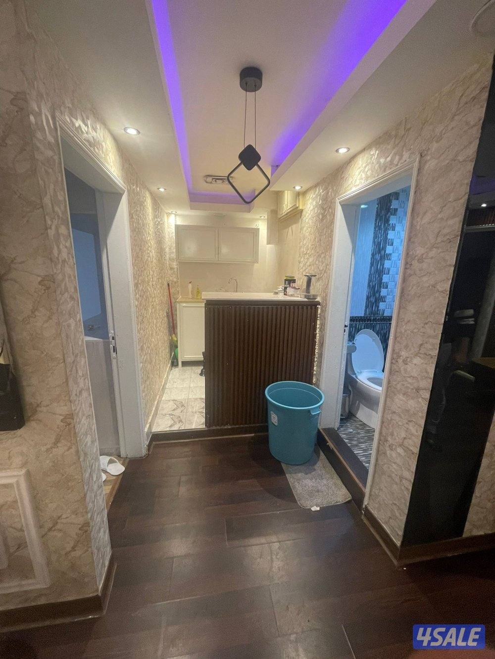 شقةغرفةصالةتشطيب جديد حمام مطبخ كويتين فقط تكيف سنترال مصافط متوفرة11