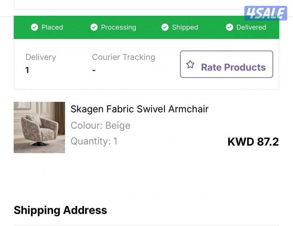 كرسي فاخر من هوم سنتر - استخدام شهر واحد فقط كديكور5