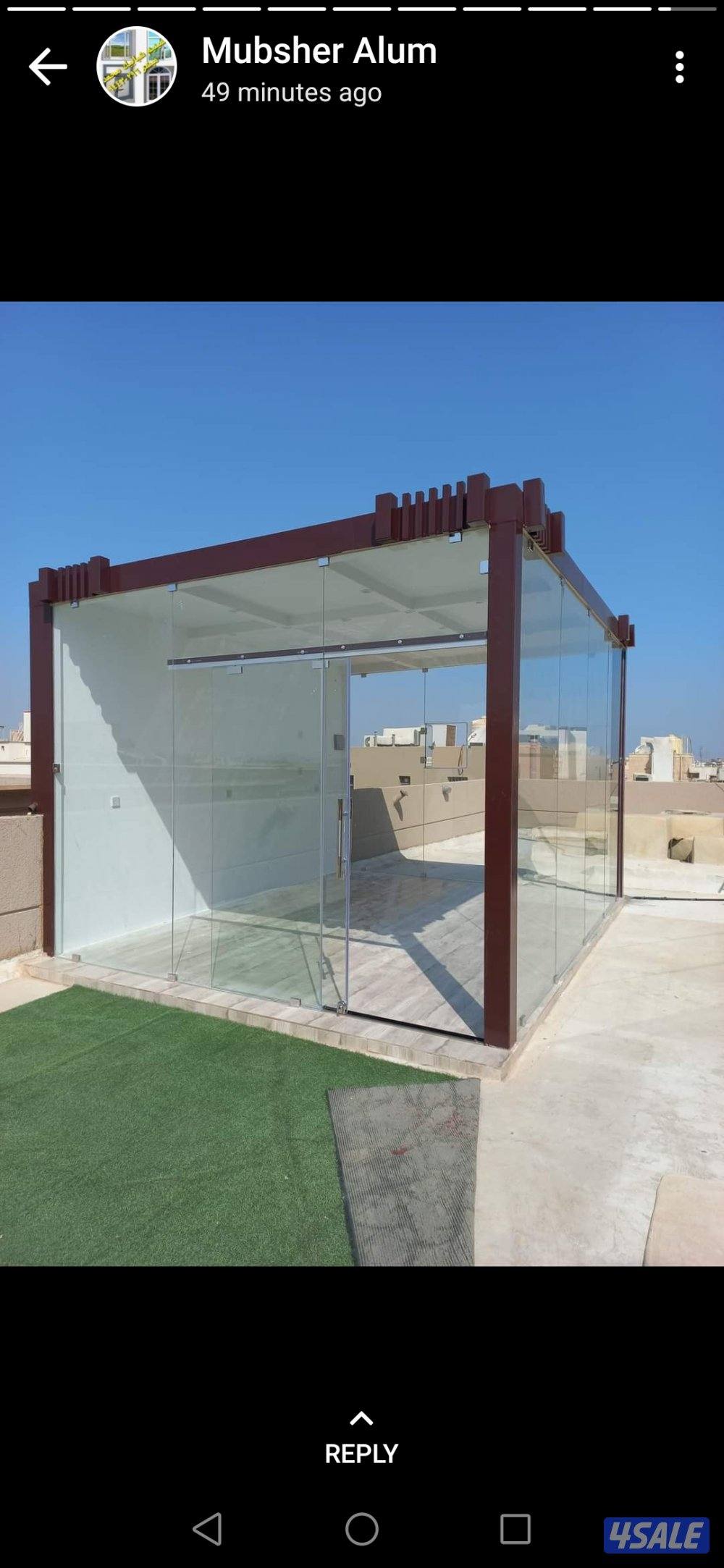 Kuwait Glass Door portion shower box mirror glass1