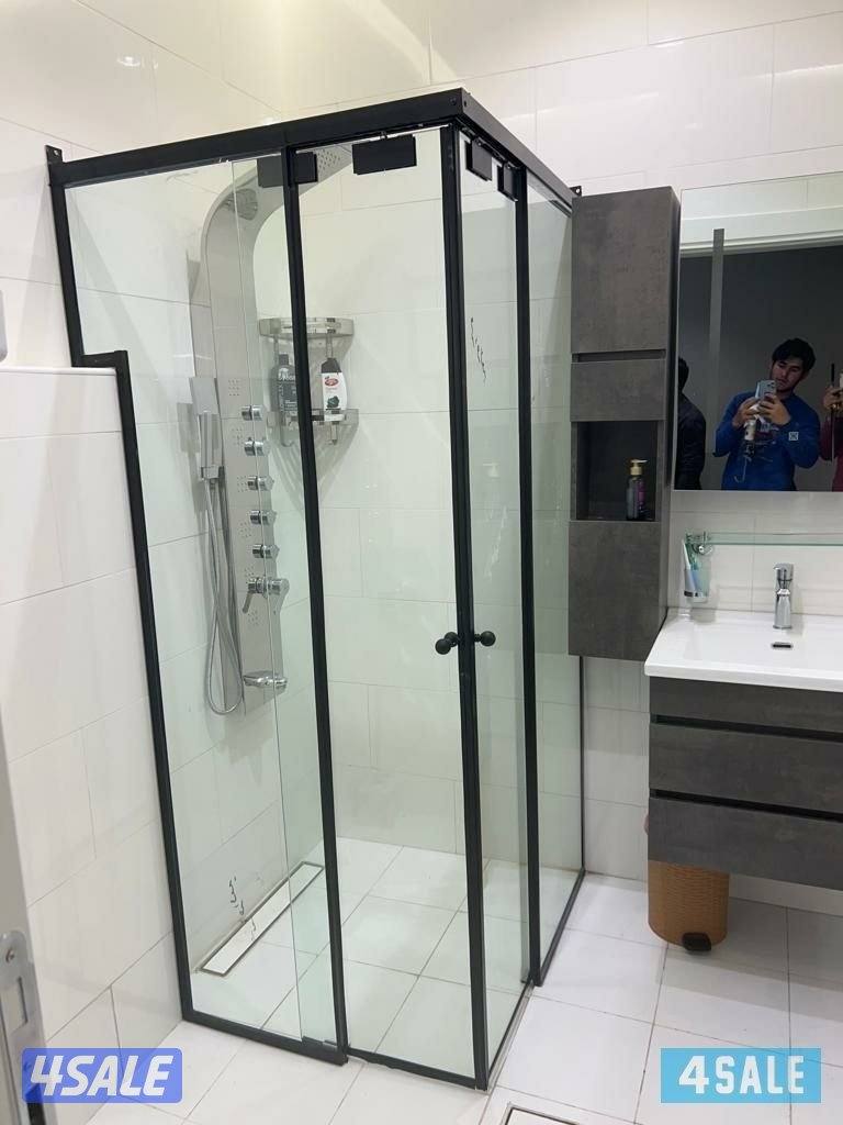 Kuwait Glass Door portion shower box mirror glass4