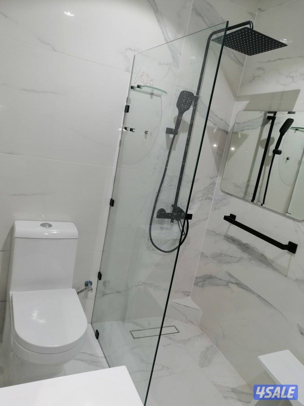 Kuwait Glass Door portion shower box mirror glass5