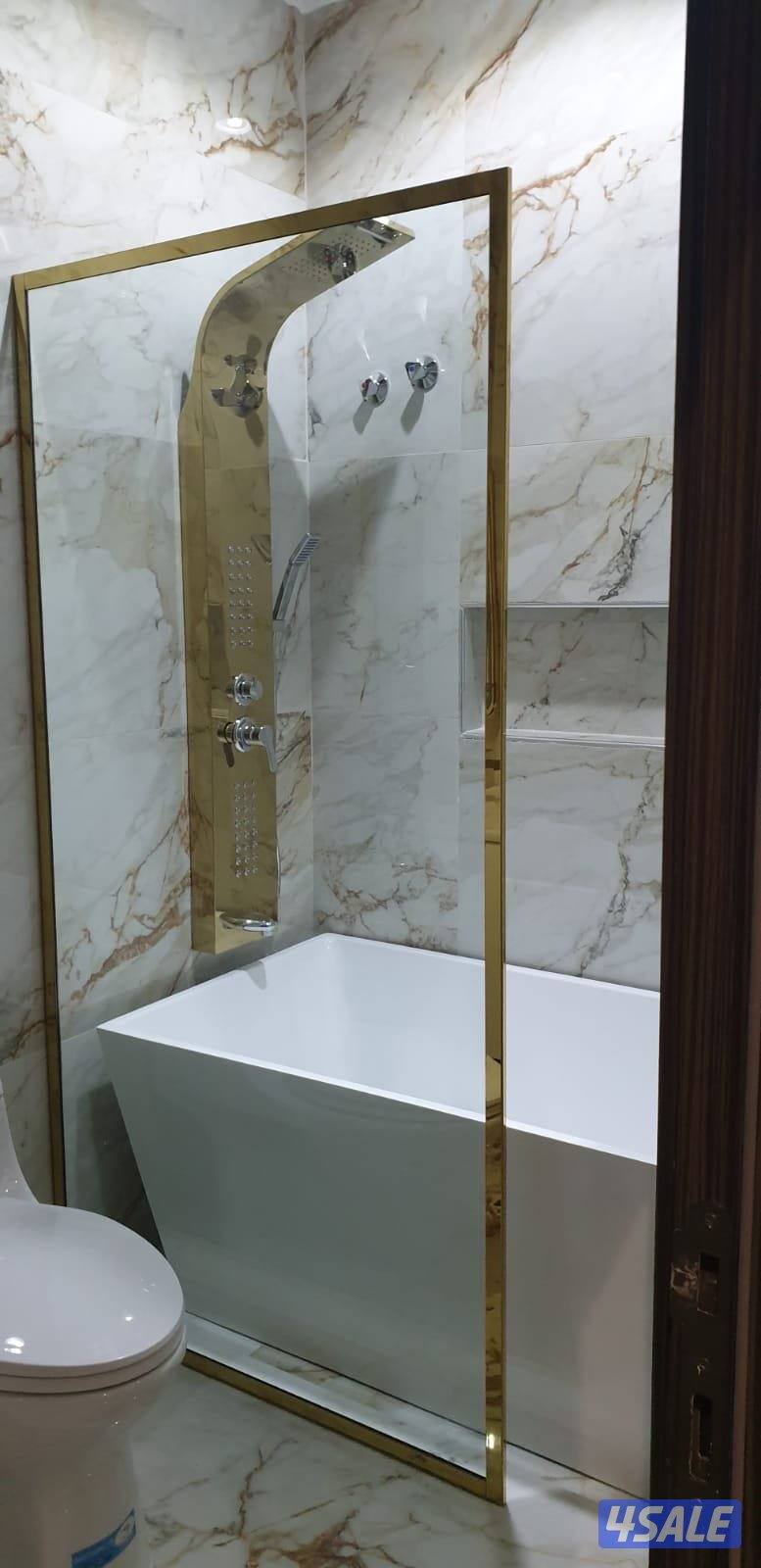 Kuwait Glass Door portion shower box mirror glass7