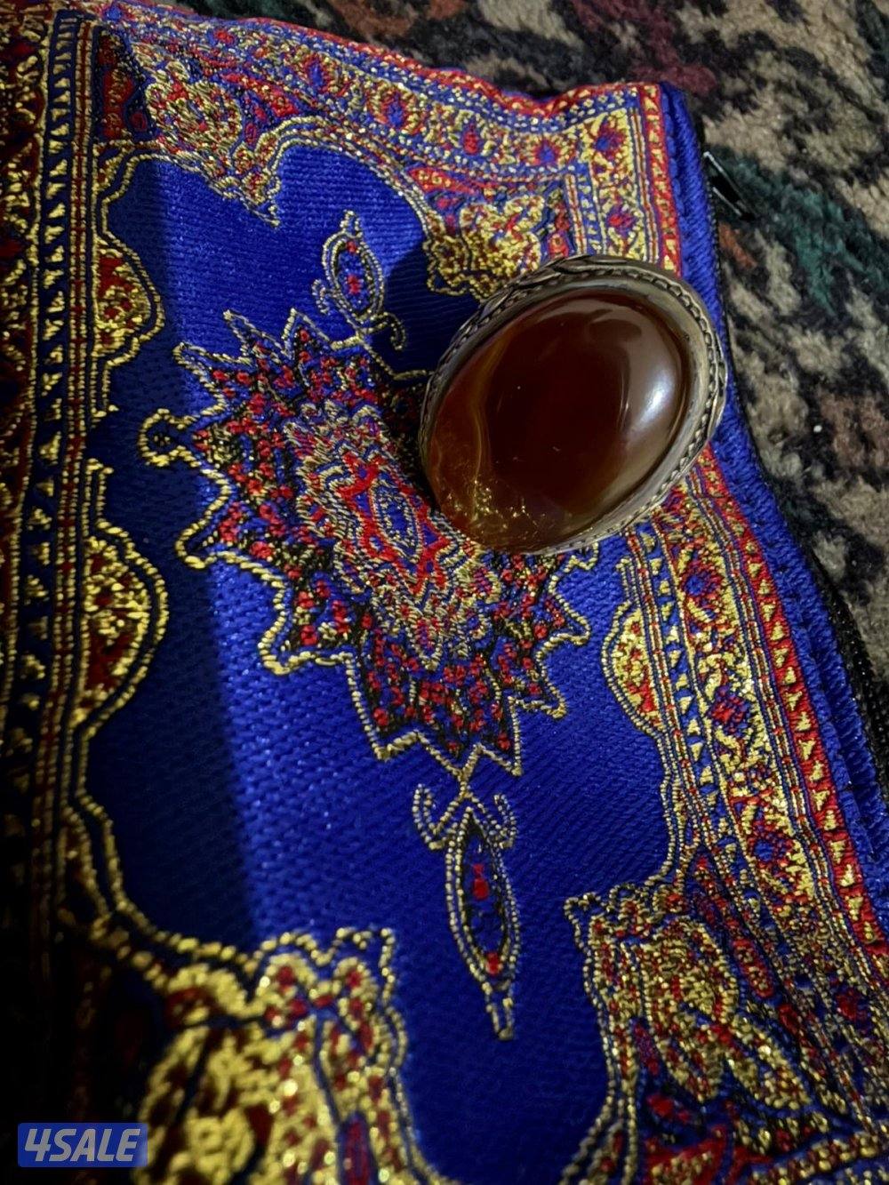 خاتم عقيق حجم راهي نقش روع1