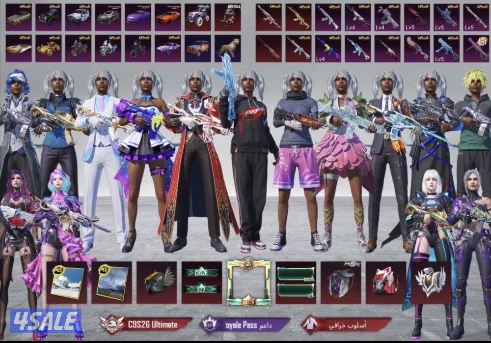 حساب ببجي (بيعه سريعه)0