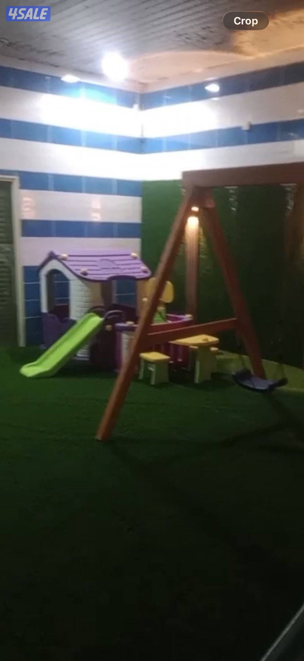 للايجار اليومي استراحة VIP في الهجن صالة العاب وجلسات خارجية وشلالات9