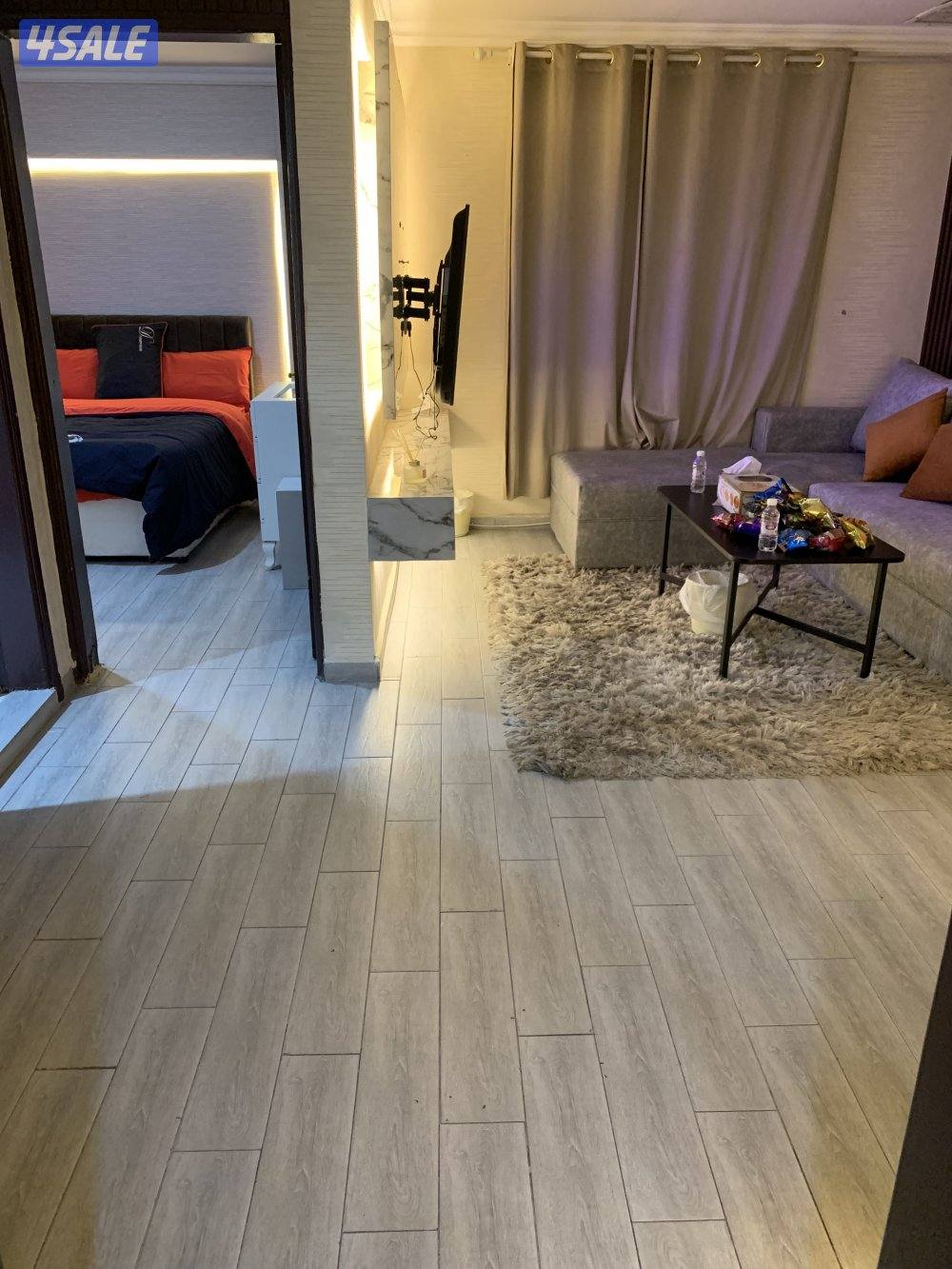 شقق للايجار خلو وفاضي غرفة وصالة ومطبخ وحمام تشطيب سوبر لوكس12