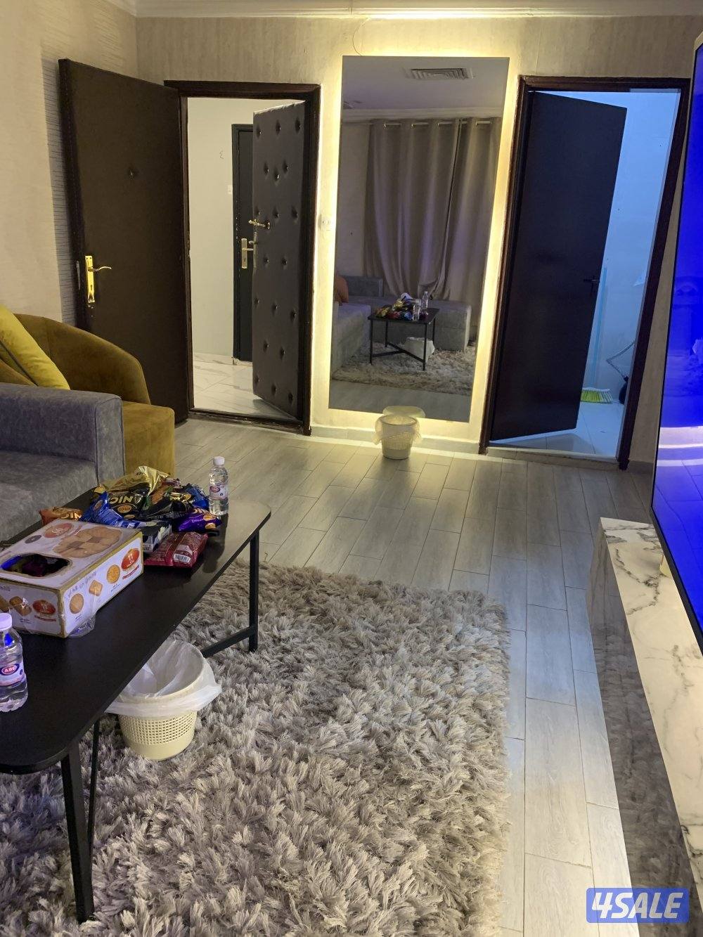 شقق للايجار خلو وفاضي غرفة وصالة ومطبخ وحمام تشطيب سوبر لوكس14