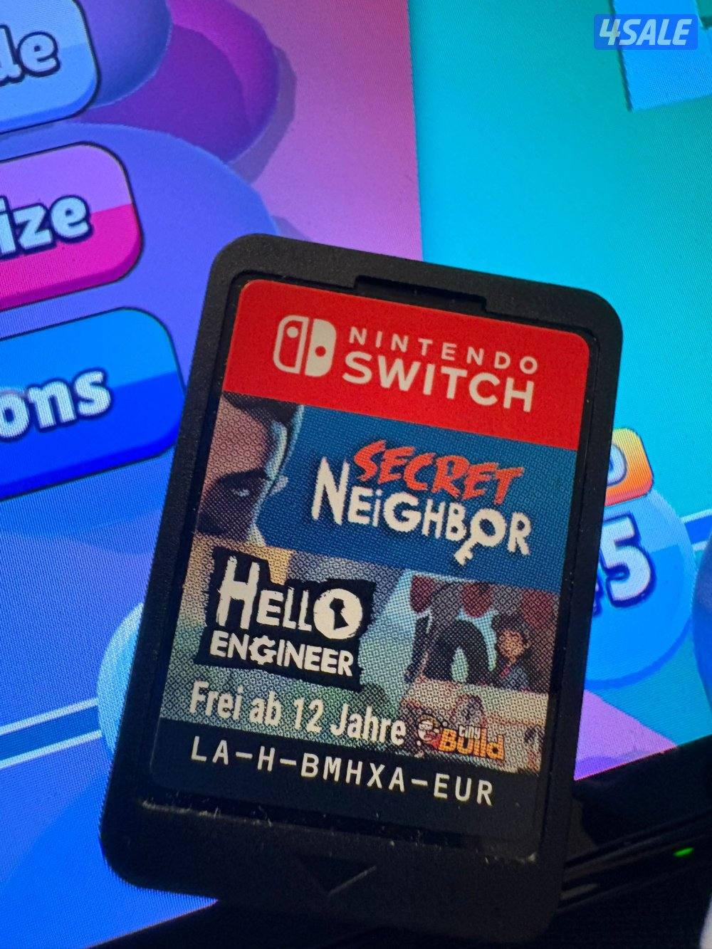 نايتندو سويتش نظيفة للبيع معها العاب0