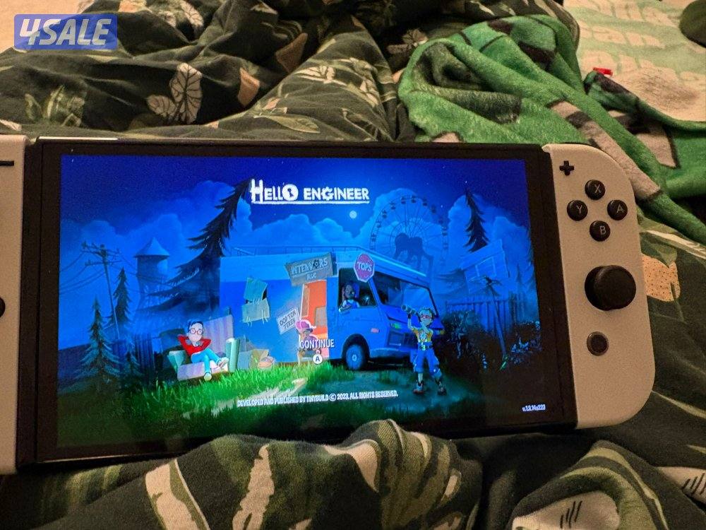 نايتندو سويتش نظيفة للبيع معها العاب4