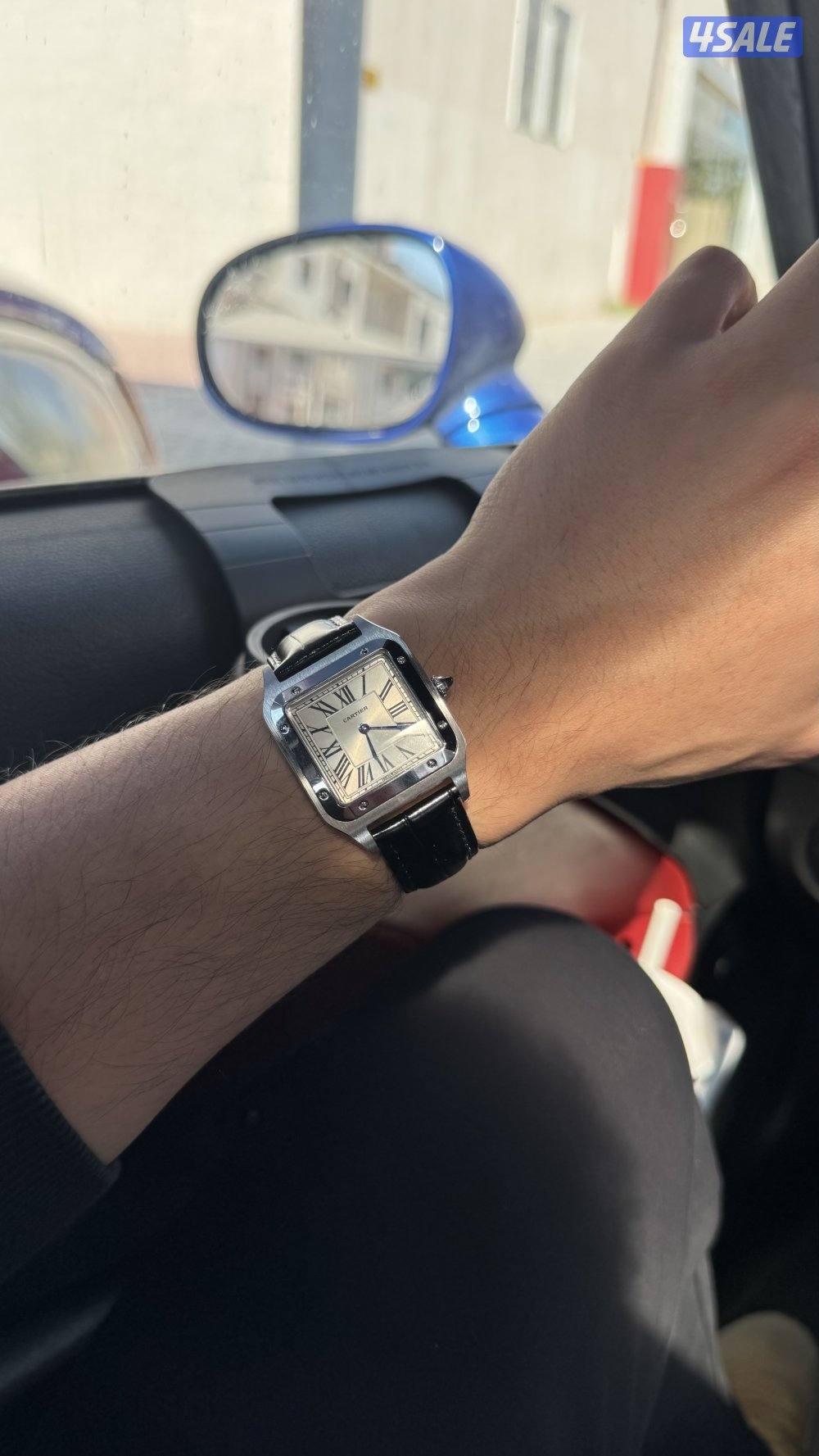 ساعة كارتير دومو جلد اسود2