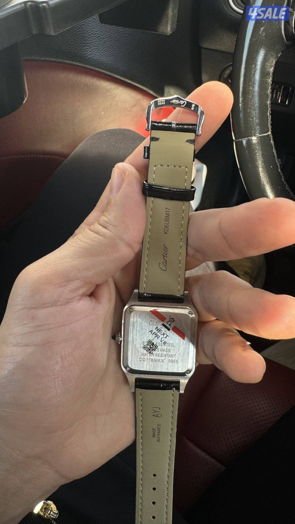 ساعة كارتير دومو جلد اسود3